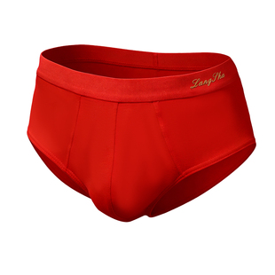 浪莎男士三角内裤本命年红内裤男纯棉10A抗菌结婚新年好运短裤