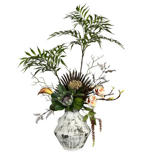 诧寂风风影叶插花仿真花黄天竹假花装饰客厅高端摆花桌面花艺摆件