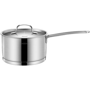 慕厨 304不锈钢奶锅复底加厚电磁炉通用小汤锅煮热牛奶锅16/18cm