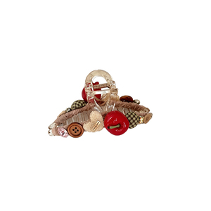 GUKUALI甜美小苹果爱心纽扣发夹