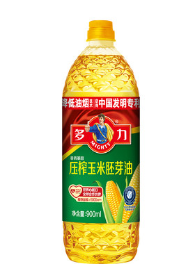 【官方旗舰店】多力压榨玉米胚芽油900ml家用食用油