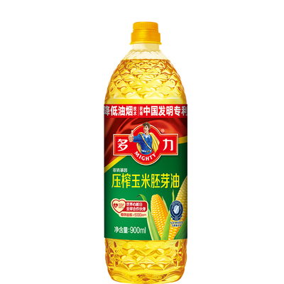 【官方旗舰店】多力压榨玉米胚芽油900ml家用食用油ms