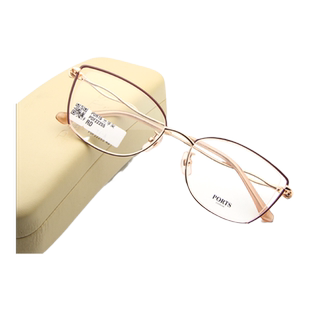 PORTS眼镜架女大框近视镜全框钛架装饰框大脸型POF22255