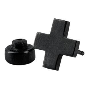 Parts of Four 先锋工业风小众设计感纯银褪色工艺十字耳钉耳饰