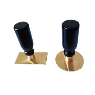 商用印章定制复古黄铜手柄印章印邮戳水晶胶木头印章金属手柄印章