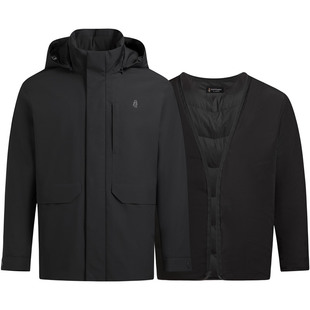 【一衣多穿】暇步士男装冬季鹅绒可拆卸经典简约商务休闲羽绒服男