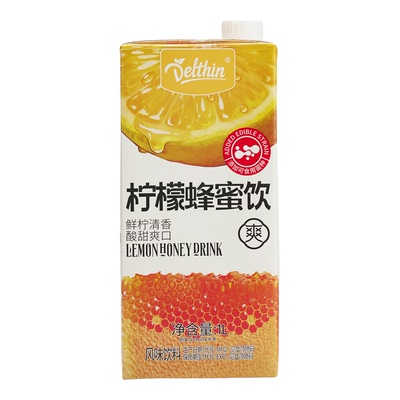Delthin德馨蜂蜜柠檬饮1L盒装