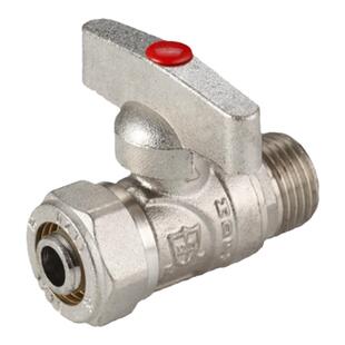 天一 金牛全铜铝塑管接头配件太阳能1216x1/2外丝球阀