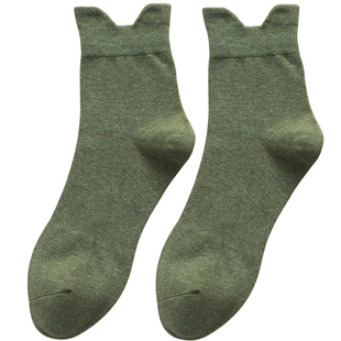 全棉袜子男士中筒秋冬季优质纯棉吸汗防臭7a抗菌厚款保暖长袜无骨