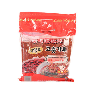正宗户户精选粗辣椒粉1kg 韩式泡菜辣白菜韩国烧烤专用粗辣椒面碎