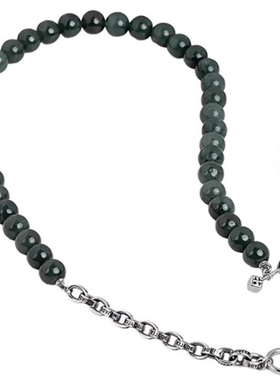 岂翡翡翠项链缅料A货时尚OT素圈