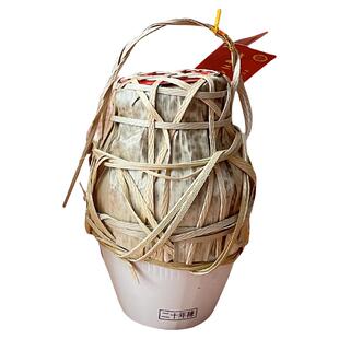 二十年陈花雕半甜型善酿酒越景绍兴黄酒1L*6坛竹编库藏原酒越泓