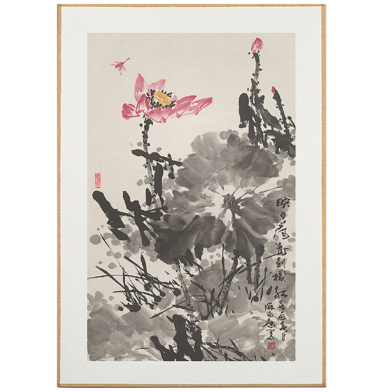 荟德轩半生半熟宣纸花鸟国画写意作品绢布十二书画镜片包边软卡纸