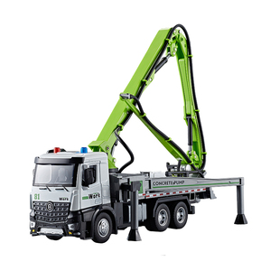 儿童水泥泵车玩具汽车模型合金天泵工程大卡车混凝土运输油罐车