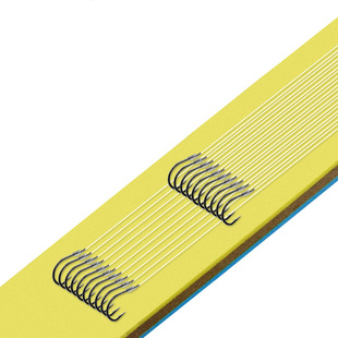 鱼钩绑好成品子线双钩小号长柄丸世歪嘴有倒刺海钓进口散装鲫鱼钩