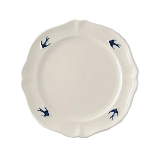 日本Studio M进口高颜值餐具盘子椭圆盘 家用日式陶瓷餐盘甜点盘