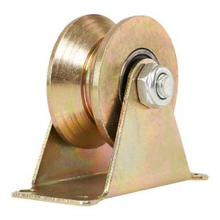 V型U型轮钢丝角铁不生锈彩钢轨道轮H型槽轮推拉门滑轮大门导轨轮