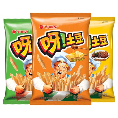 好丽友薯条70g龙虾烤鸡味呀土豆