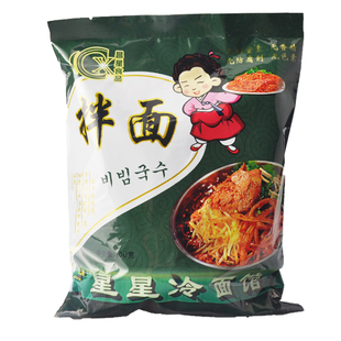 佳木斯拌面星星昌星拌面松竹三姐妹新鲜宇花春花东北冷面拌菜包邮