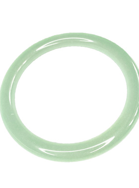 缅甸冰种旺夫浅绿色石英岩玉手镯