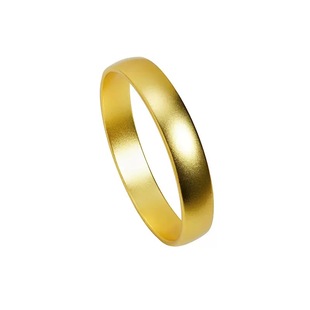 古法传承轮胎宽版手镯女越南沙金仿真黄金实心掉色小众结婚假三金