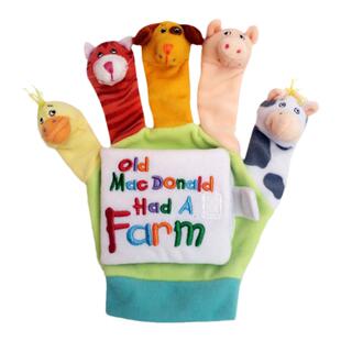 英文原版儿童手偶书 old macdonald had a farm 儿歌玩具手指偶书 吴敏兰 书单绘本123 亲子互动游戏边玩边学宝宝玩具
