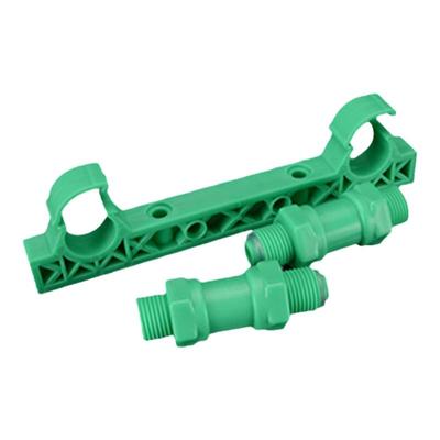 4分PPR淋浴花洒龙头固定器双联混水阀开孔定位器带试压堵头配件