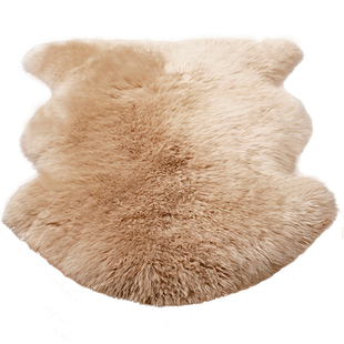 羊毛沙发垫卧室地毯皮毛一体椅垫飘窗垫整张羊皮不规则羊毛垫坐垫