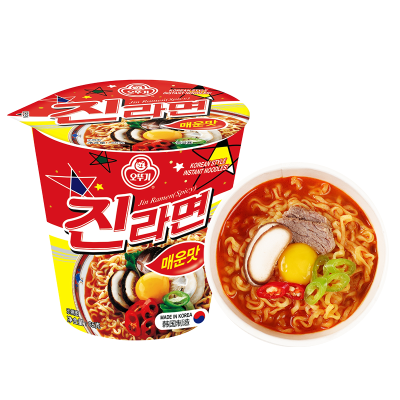 不倒翁进口方便速食杯面韩式风味