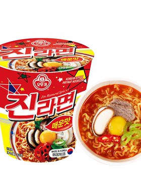 不倒翁进口方便速食杯面韩式风味