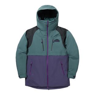 李宁正品冬季新款男女款时尚拼色防风透湿鹅绒宽松羽绒服AYMU547