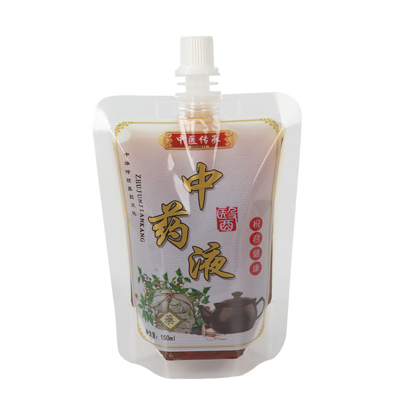 日本中药包装袋一次性液体汤药分装袋食品级可加热密封吸嘴保鲜袋