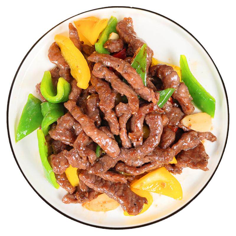 黑椒牛柳半成品商用预制菜新鲜冷冻腌制牛肉条意面料理包批发1kg