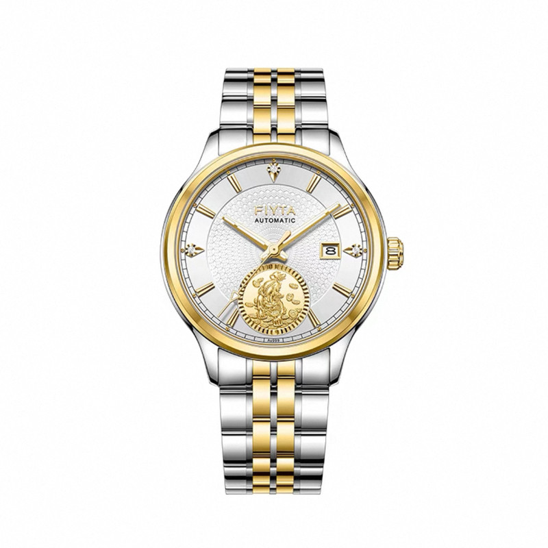 飞亚达新品芯动系列自动机械表情侣对表防水24k金币520011