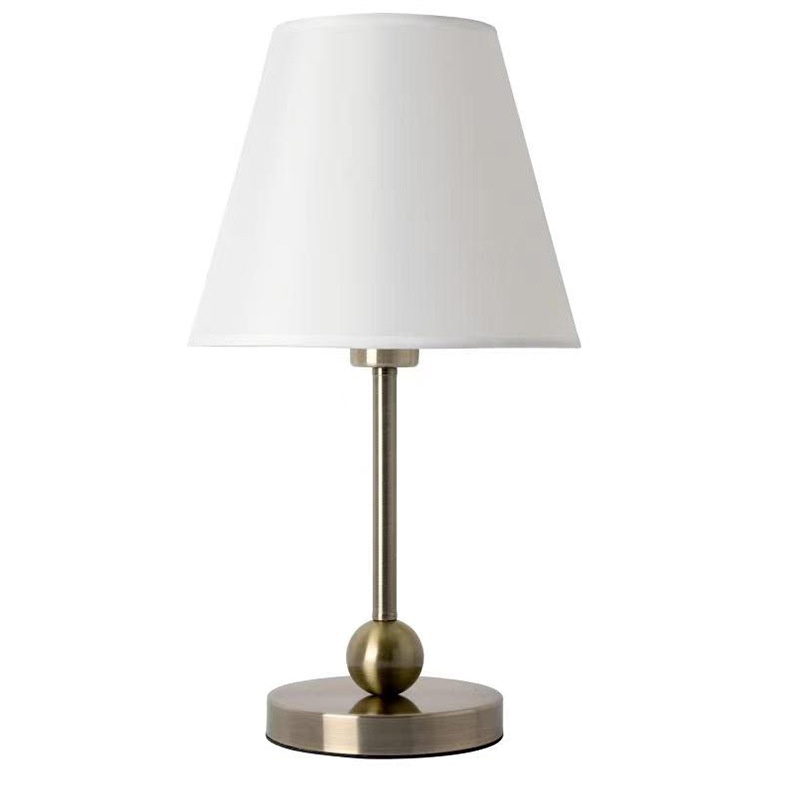 欧式布罩led台灯餐厅客厅装饰金属书房夜灯氛围设计卧室床头灯具