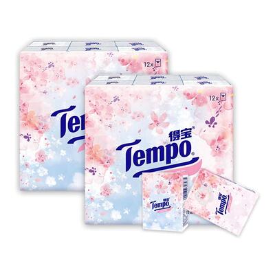 Tempo得宝4层樱花手帕纸24包