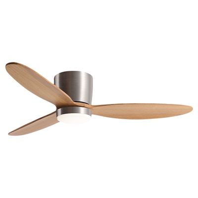 实木北欧简约吸顶风扇灯