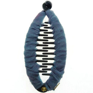 christ布艺树脂底座简约鱼嘴夹中号鲨鱼夹竖夹香蕉夹马尾夹带齿夹