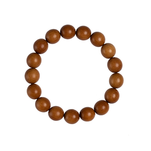 天然老桃木手串女款念珠佛珠朱砂本命年文玩礼物木质手链情绪盘玩