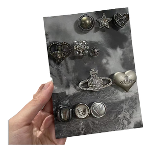 Mkop洞洞鞋配饰高级感鞋扣配件金属星球钻石鞋花适配Crocs/Cross