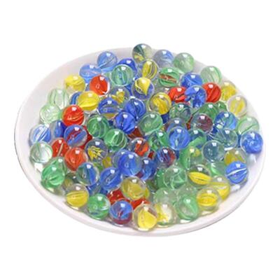 20粒网袋装玻璃弹珠透明