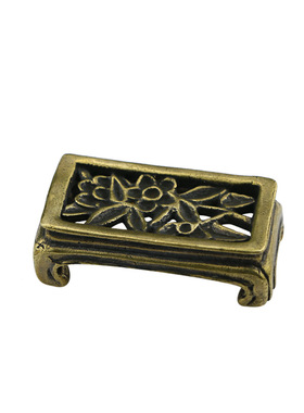 仿古风黄铜花纹凳子装饰品小摆件