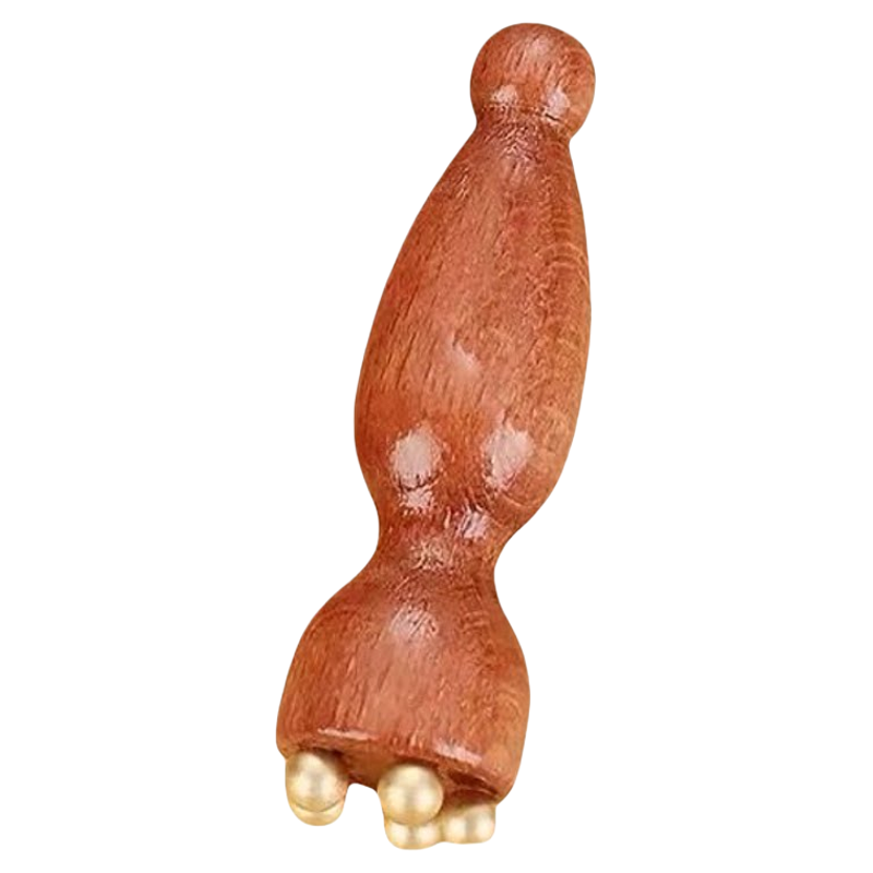 黄铜小莲蓬面部穴位按摩拨筋棒