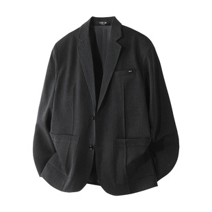 it :5cm/FIVECM高级感垂感翻领西装外套男士2026秋冬宽松百搭上衣