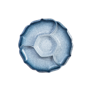 日式餐具寿司卤水拼盘盘子四格多格分餐摆盘陶瓷分格凉菜盘小吃盘