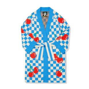 wigglewiggle浴袍女可爱宽松男睡裙亲肤浴裙可穿可裹韩版家居服