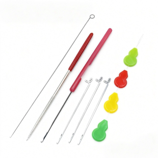 穿珠串珠工具套装 三通钩针扩孔器手串绳弹力线佛珠钢丝引线勾针