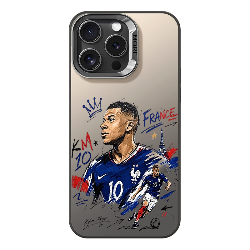适用苹果17手机壳2026世界杯iphone17梅西16promax磨砂C罗15plus足球明星14同款13pro新款12高级感11保护套男