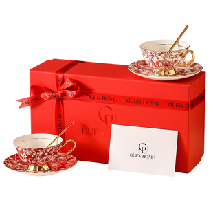 「玫瑰皇后」订婚新婚礼物送闺蜜新娘新人高级实用乔迁杯子礼盒