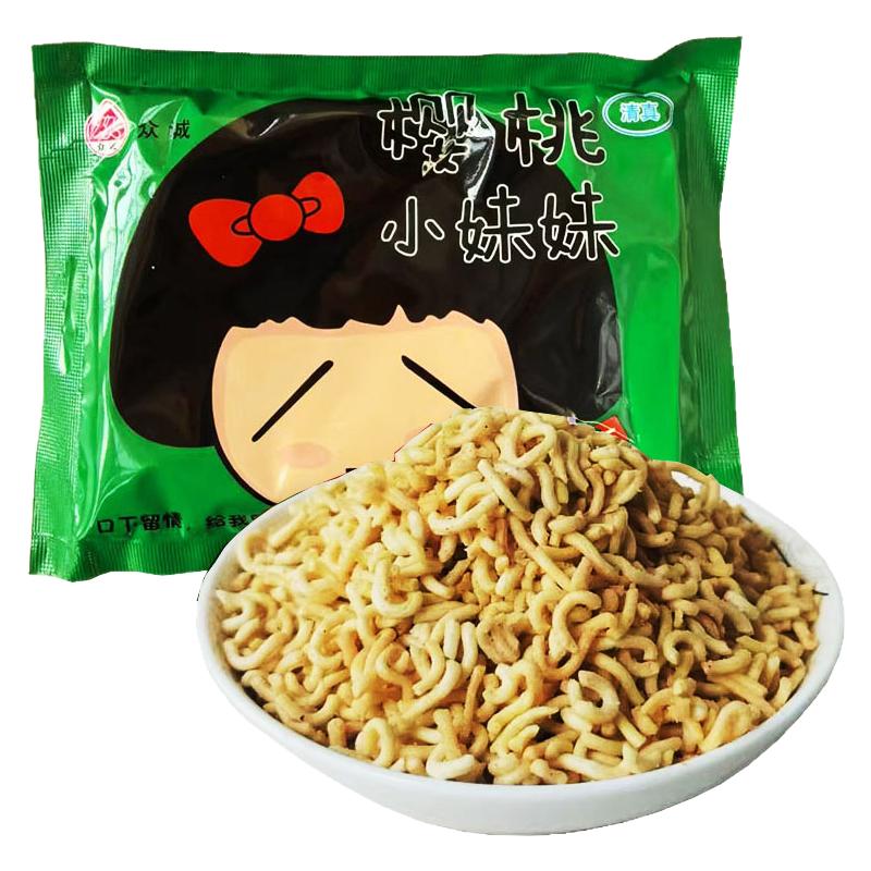 众诚清真樱桃小妹妹碎碎面速食怀旧休闲宿舍零食干吃面香葱味爆款